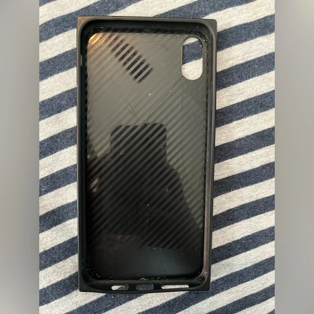 Galaxy Square Rubber iPhone XS Max Phone Case